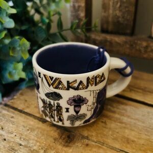 Disney Parks Starbucks Wakanda Mug Ornament BEEN THERE SERIES Espresso 2oz